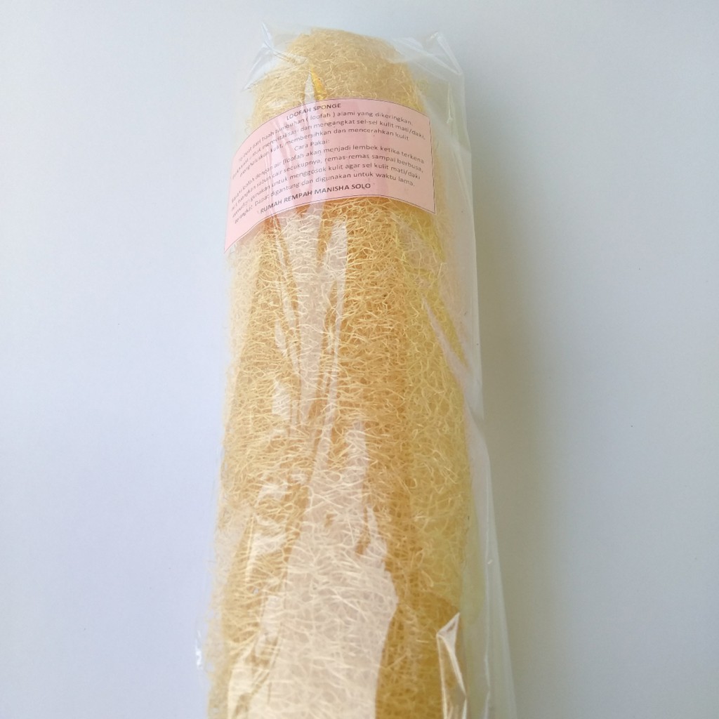 Loofah Sponge Scrubber Alami / Spons Mandi Tradisional / Gambas Kering Ampuh Angkat Daki Sel Kulit Mati Tubuh