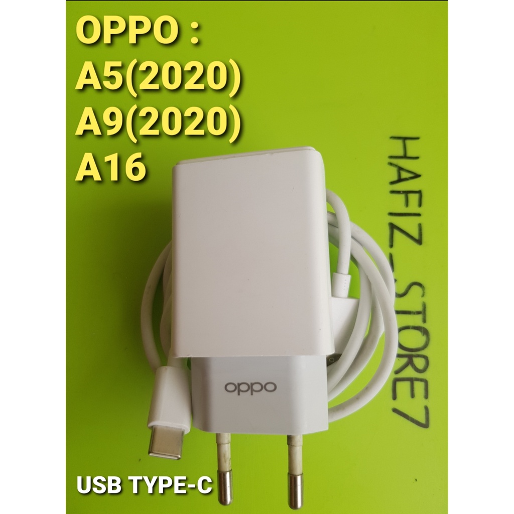 Charger oppo A9(2020) A5(2020) A16 ori dari bawaan hp