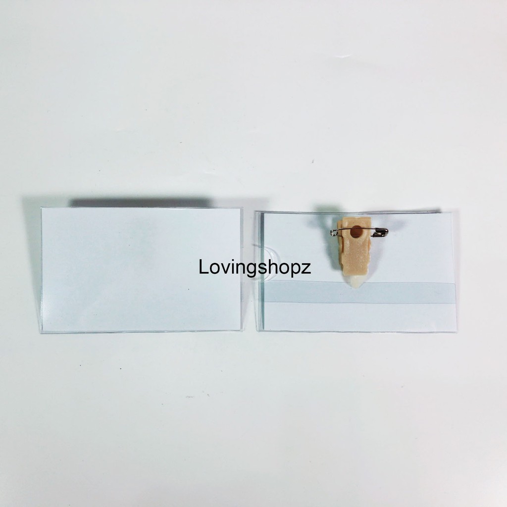 

Name Tag Plastik Peniti Per 10pcs