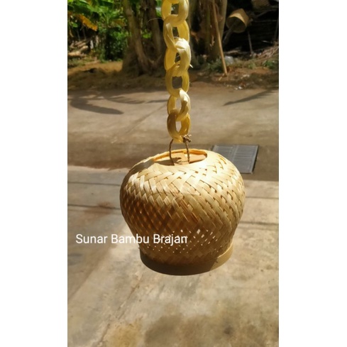 Kap Lampu Klenting Mini | Kap Lampu Bulat | Kap Lampu Bambu | Kap Lampu Gantung | Kap Lampu Hias | K