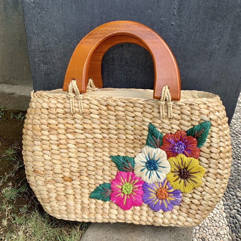 Tas Anyaman Enceng Kendi Bali / Tas Anyaman / Tas Bali