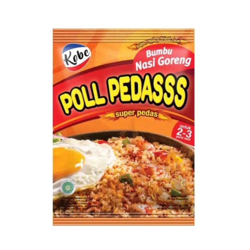 

Kobe Bumbu Nasi Goreng Poll Pedas Sachet 20gr
