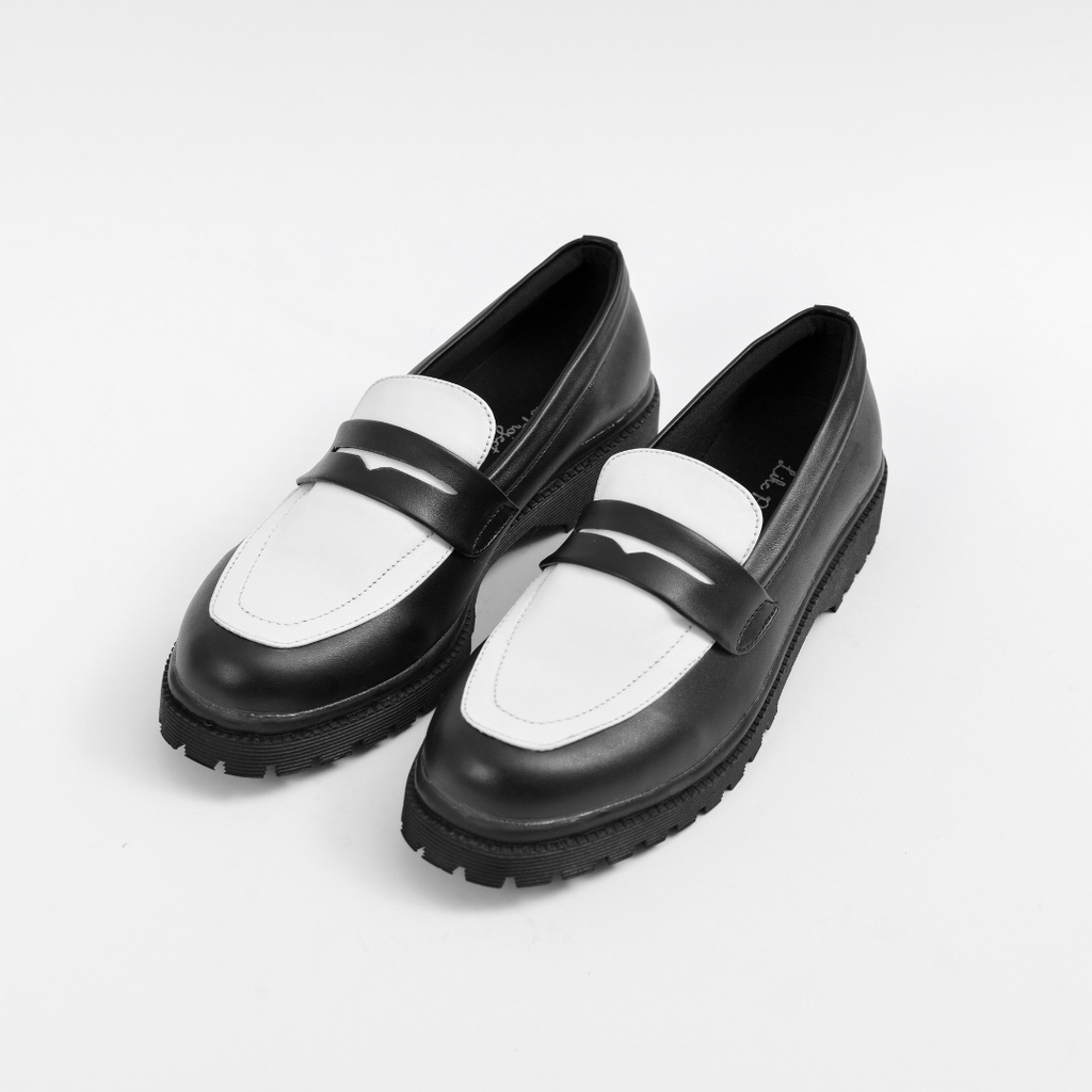 Xcloud x LikeProject Sepatu SlipOn Docmart Casual Wanita KHAILA Black