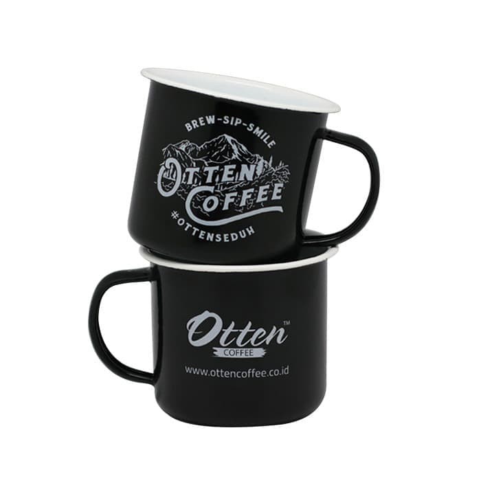 otten   enamel mug (black)