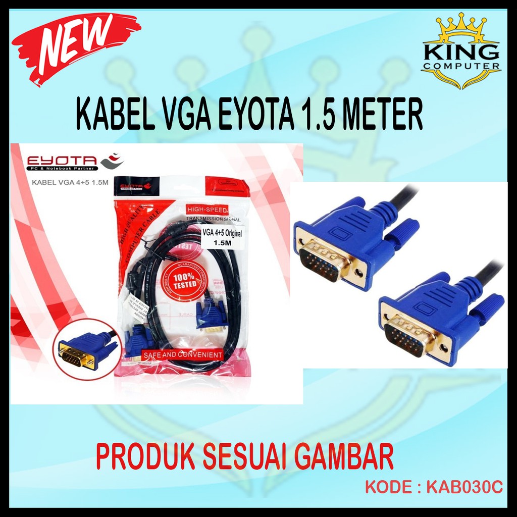 KABEL VGA EYOTA 1.5 METER HIGH SPEED