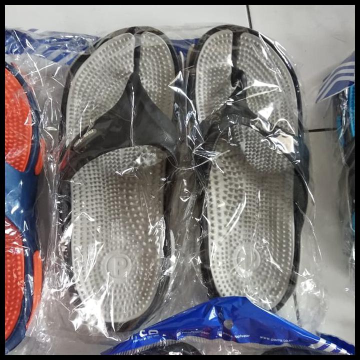 SANDAL PORTO , UKURAN 38 39 40 41 42 43 ,SENDAL BAGUS MERAH BIRU PUTIH - PUTIH, 40