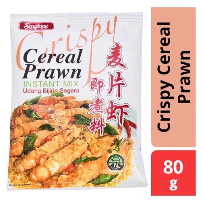 

Singlong Crispy Cereal Prawn 80gr Instant Mix Udang Bijirin Segera
