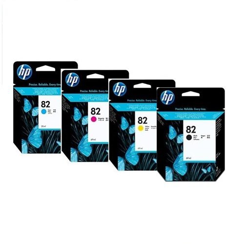 TINTA CARTRIDGE HP 82 BLACK, CYAN, MAGENTA, YELLOW ORIGINAL