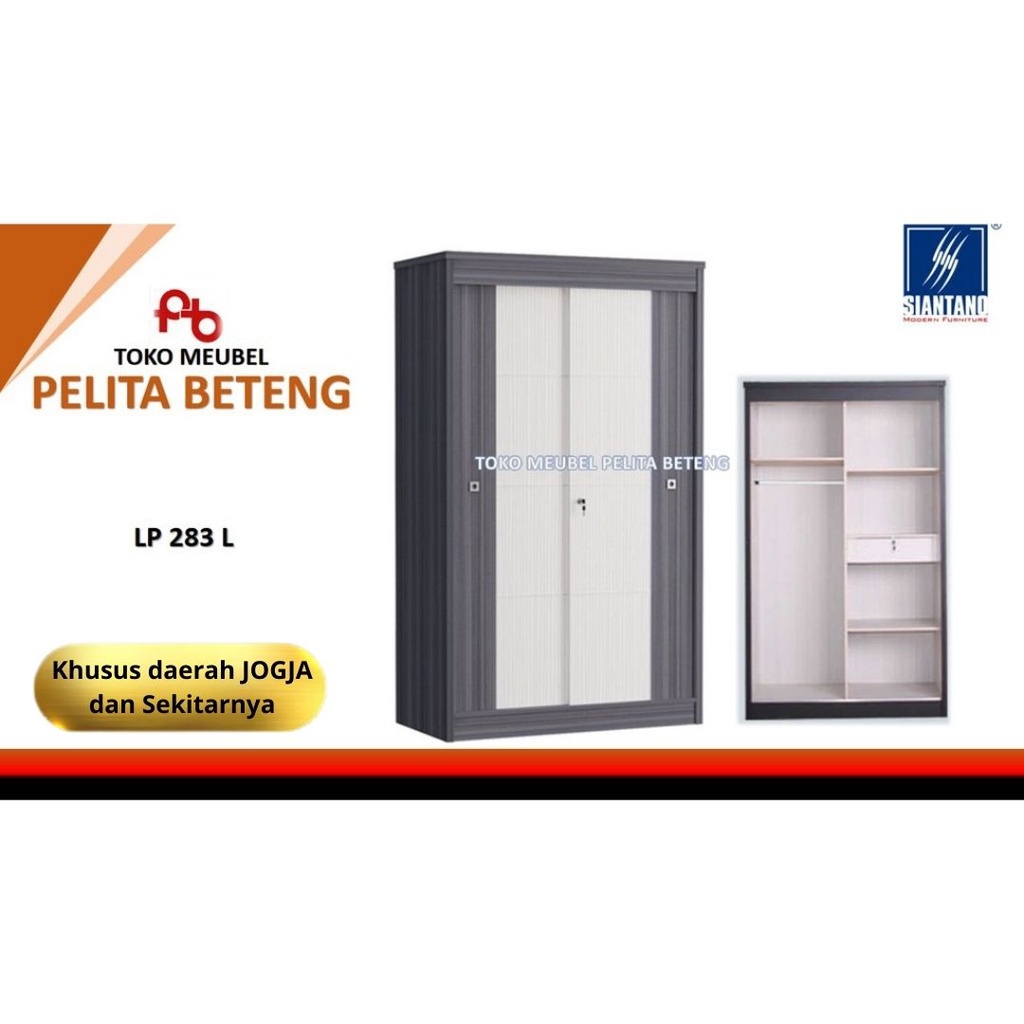 Siantano Lemari Pakaian Sliding 2 Pintu 283