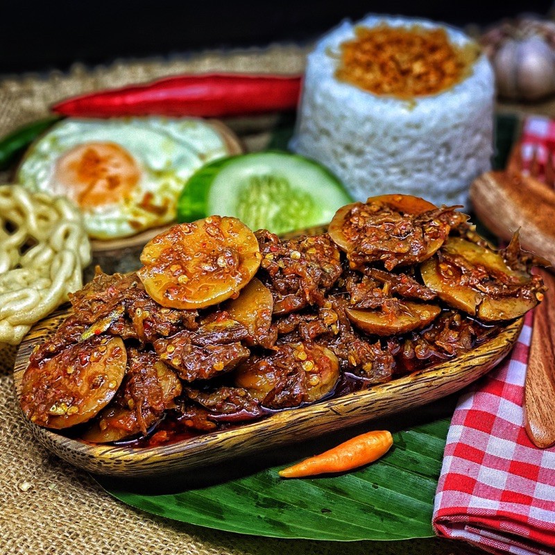 

Sambal Goreng Jengkol Gepuk Teri Medan by Sambalnya Oma tidak bau !! bisa tanpa teri/ jengkol