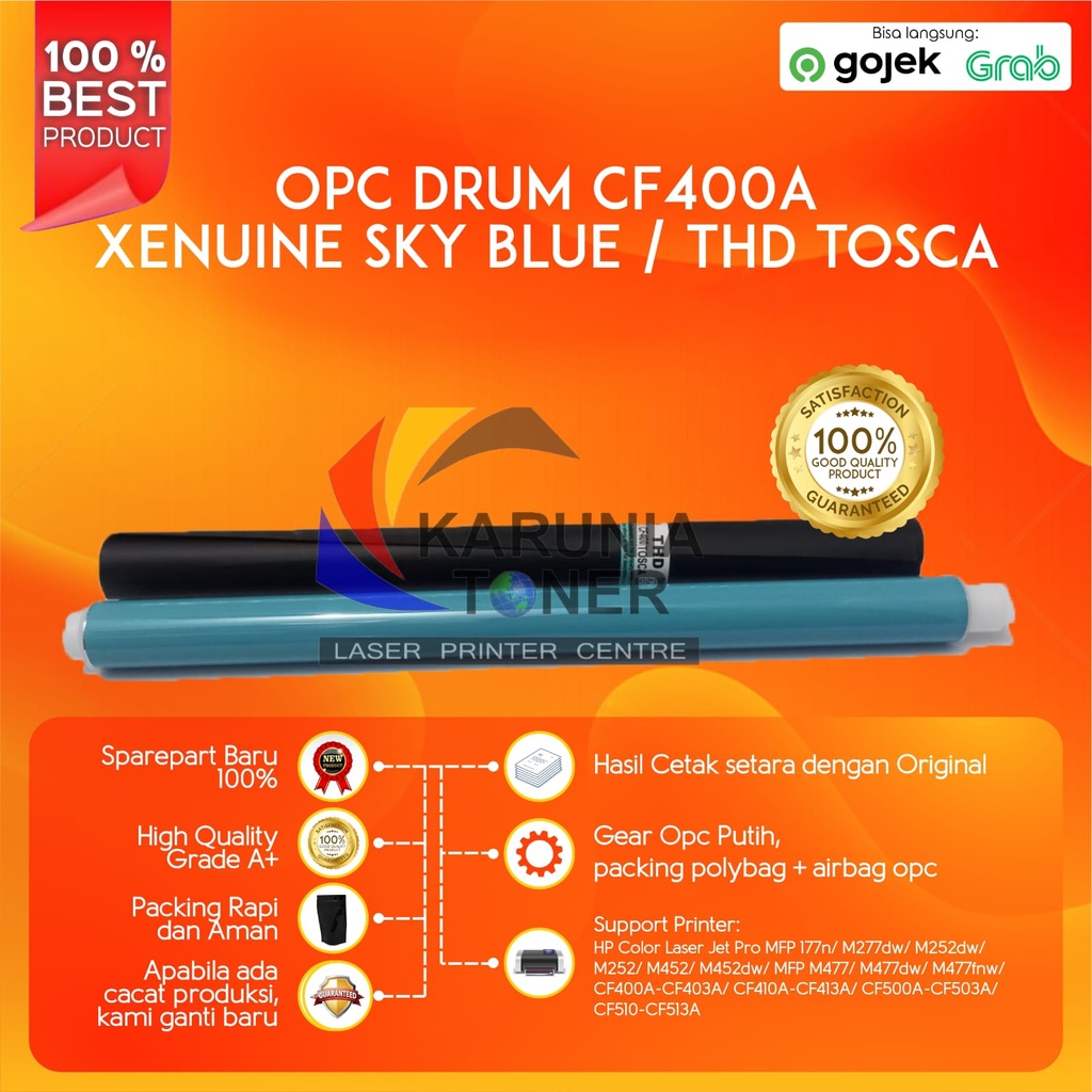 OPC DRUM XENUINE SKY BLUE THD TOSCA CF400A CF401A CF402A CF403A 201A Color Laserjet Pro MFP 177n M252 M252dw M277dw