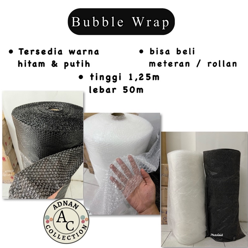 

BUBBLE WRAP 1.25 x 50yard BAHAN TEBAL DAN TIDAK MUDAH SOBEK