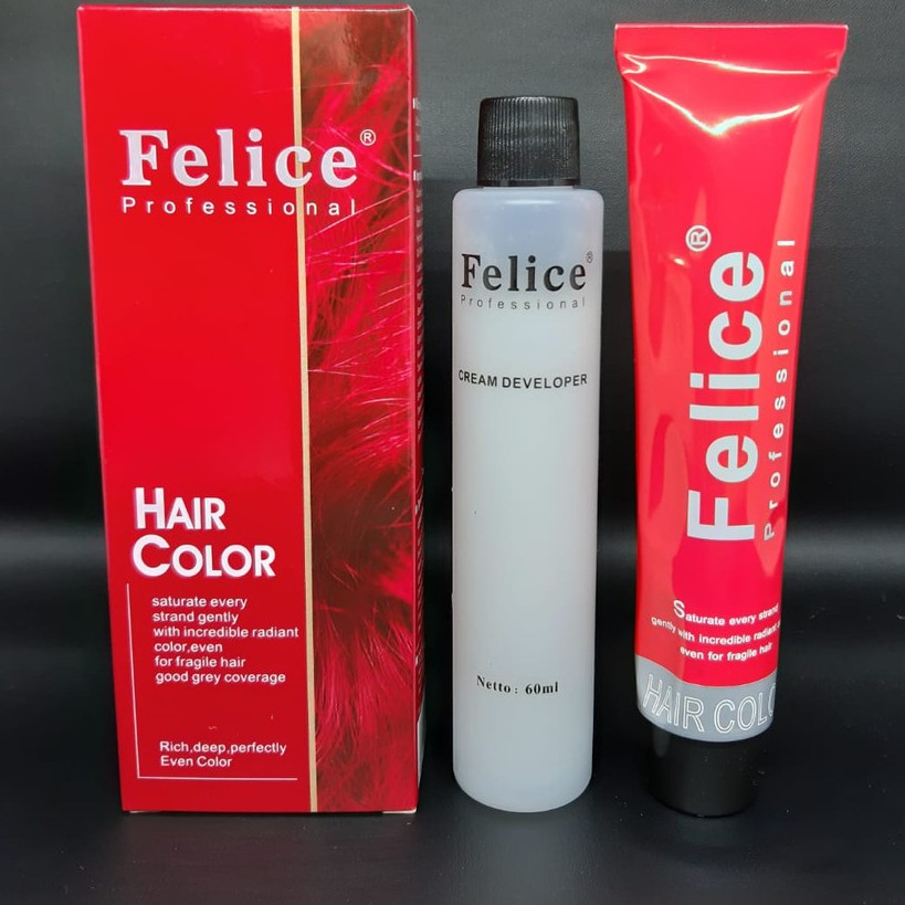 FELICE HAIR COLOR PROFESIONAL | FELICE CAT RAMBUT 60ML