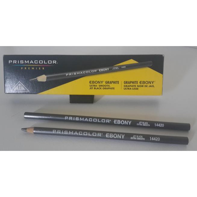 

OV432☢☪ Prismacolor Premier Ebony Graphite Drawing Pencils Jet Black !!AAG729$$