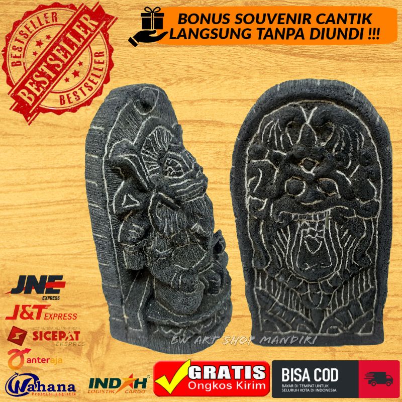 (BISA COD) PATUNG GANESHA UKIRAN BOLAK BALIK | PATUNG GANESHA BATU | PATUNG AKUARIUM | PATUNG AQUASC