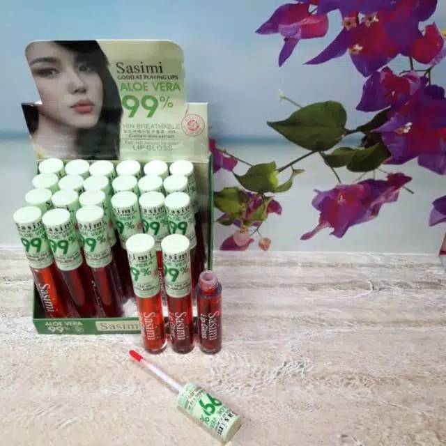 (harga 1box isi 24) LIP TINT SASIMI ALOEVERA SERIE S721 SASIMI ALOE