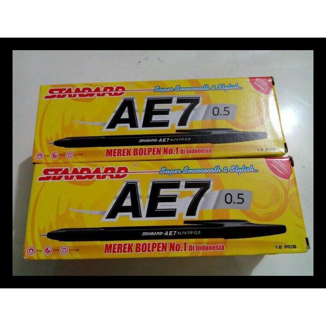 

TERBARU PULPEN BALLPOINT PEN STANDARD AE7 HITAM BARANG TERUPDATE
