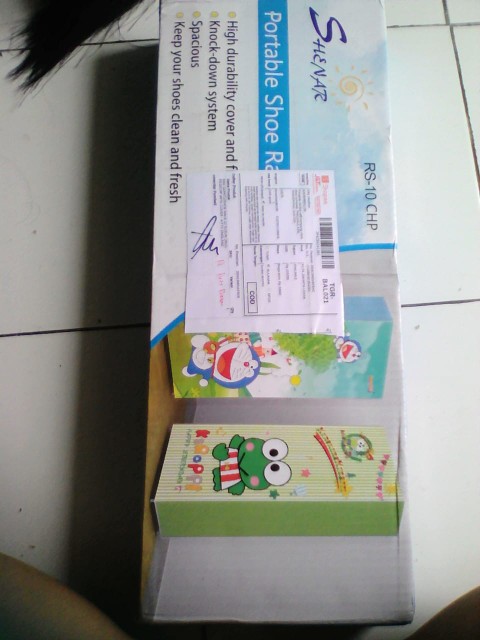 Rak Sepatu/shoe Rack 10 Susun (2kg) - Rs10chp With Cover - Kitty England