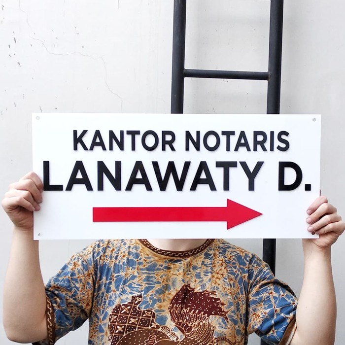 

(TERLARIS) Sign Kantor Acrylic 60x28 | Custom Sign Office