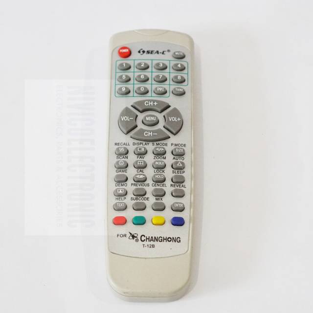 Remot TV SEA C T12 B TV CHANGHONG TABUNG