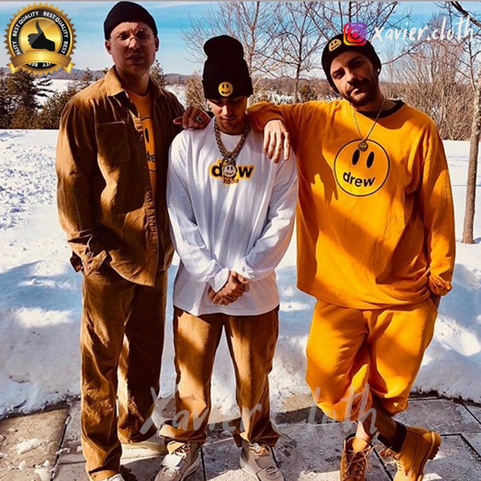 Premium Hoodie Justin Bieber Drew Face warna Kuning - Jaket Drew Face - Hoodie Off white Justin