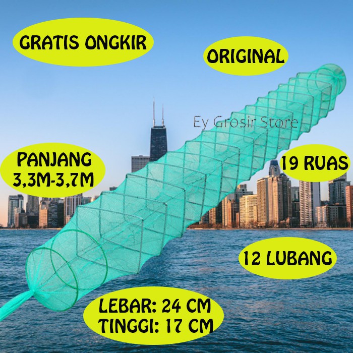 JARING IKAN JALA PERANGKAP IKAN BUBU IKAN UDANG MURAH 3,3 M