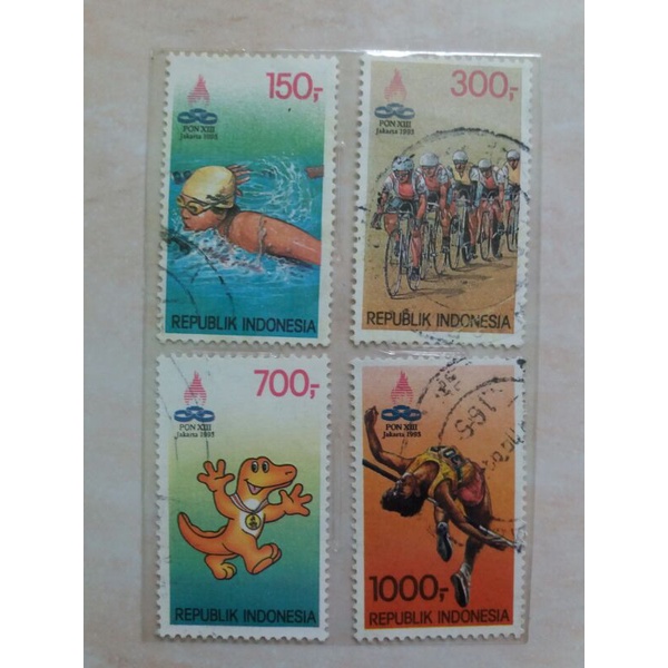 

Set Lengkap Perangko PON XIII, Jakarta 1993 (used) 4pcs