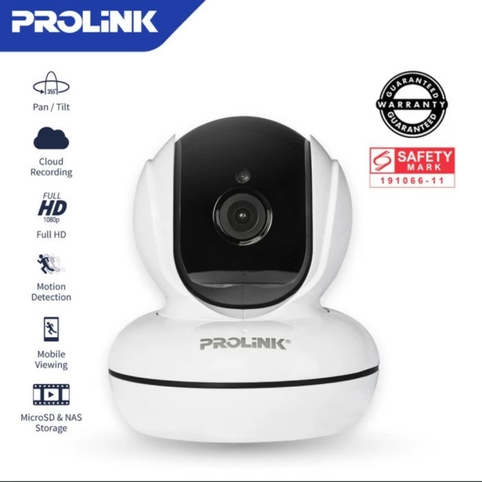 PROliNK IP CAM PIC3003WP Full HD 1080P Smart WiFi Pan / Tilt