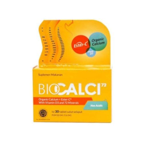 Bio Calci-72 Isi 30 Tablet - Suplemen Kalsium dan Vitamin D3