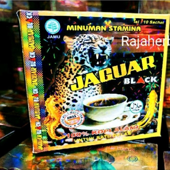 JAGUAR COFFEE BLACK ORI KOPI HITAM LAKI MANTAP KOPI PENAMBAH DURASI STAMINA VITALITAS PRIA DEWASA KU