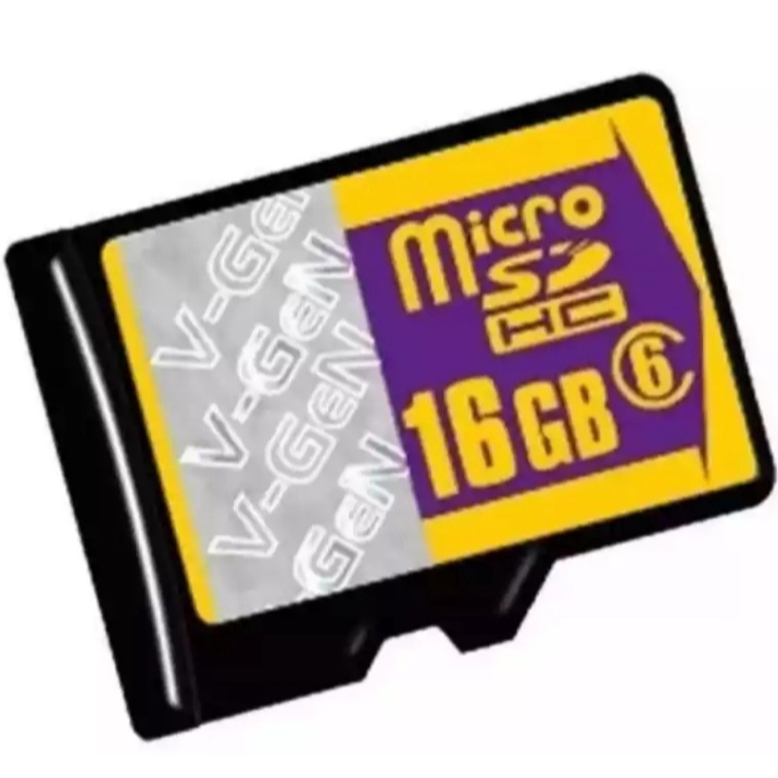 Memory Card MMC Micro SD Micro SDHC ORIGINAL V-GEN 16GB Class 6 Series Memory Card HP ORIGINAL V-GEN Speed Up To 48MB/s