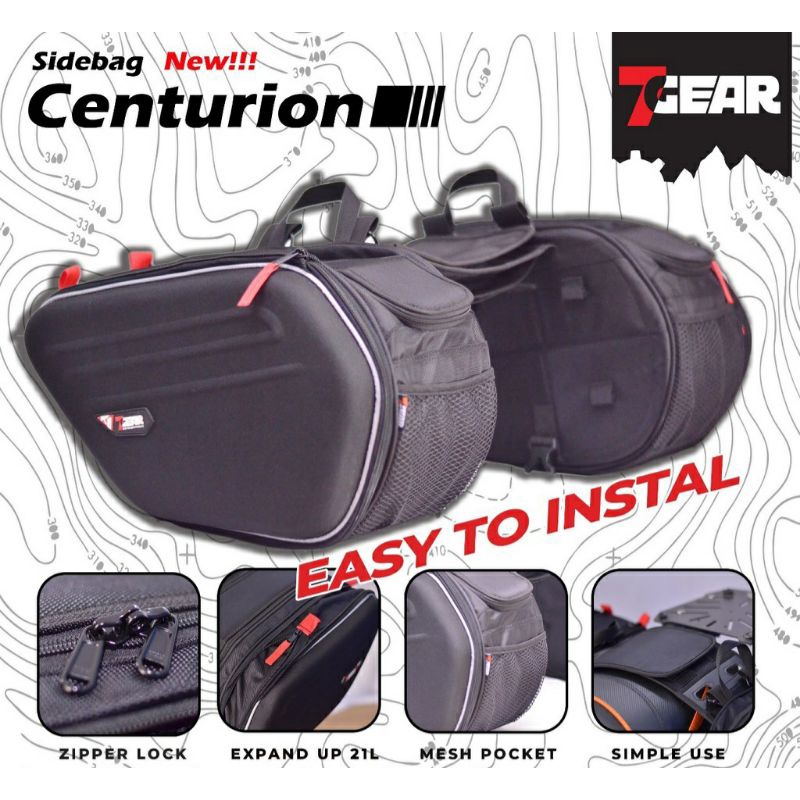 7Gear Centurion Sidebag | Side Bag | Tas Motor | Tas Touring