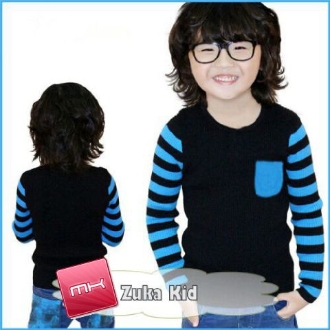 Promo 7.7 Baju Anak Laki - Laki Rajut Halus Zuka Sweater Kids