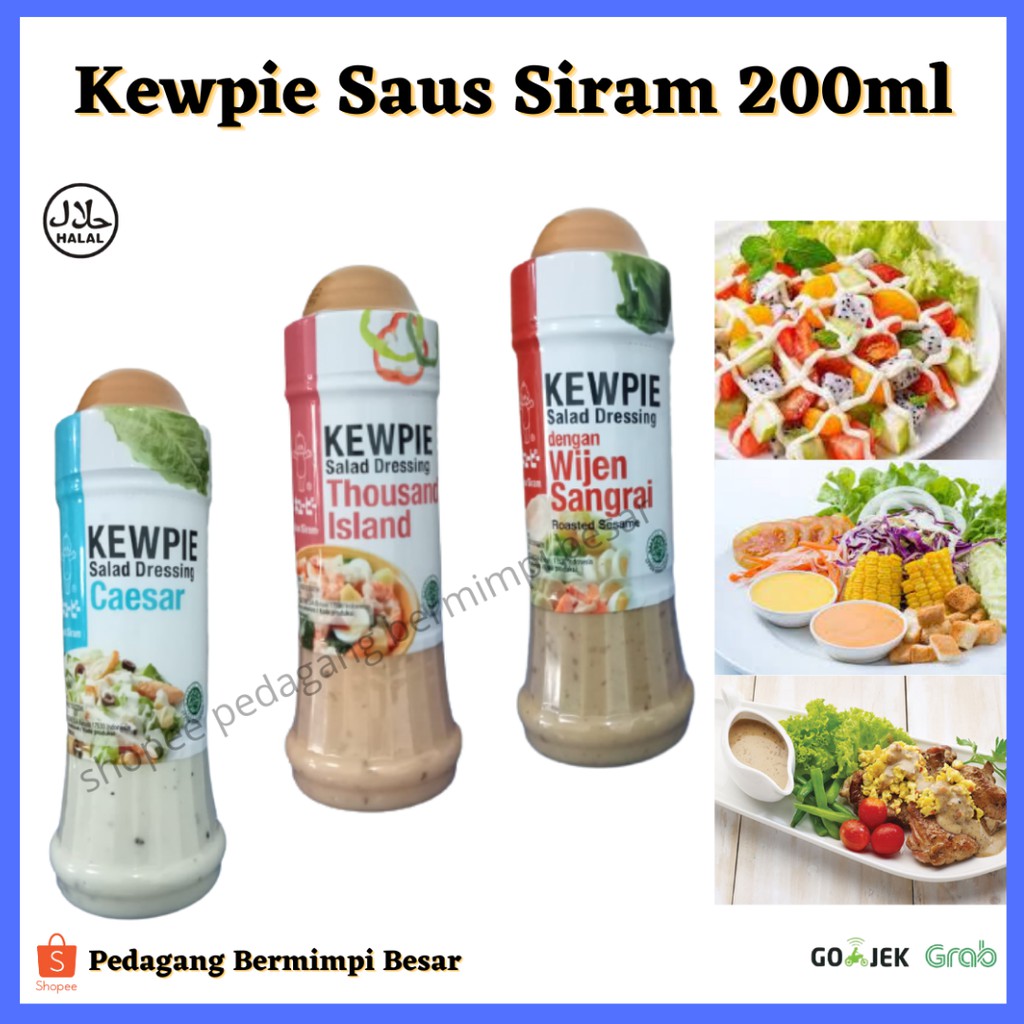 Kewpie Saus Siram 200ml/ Kewpie salad dressing Saus Siram/ Salad Dressing