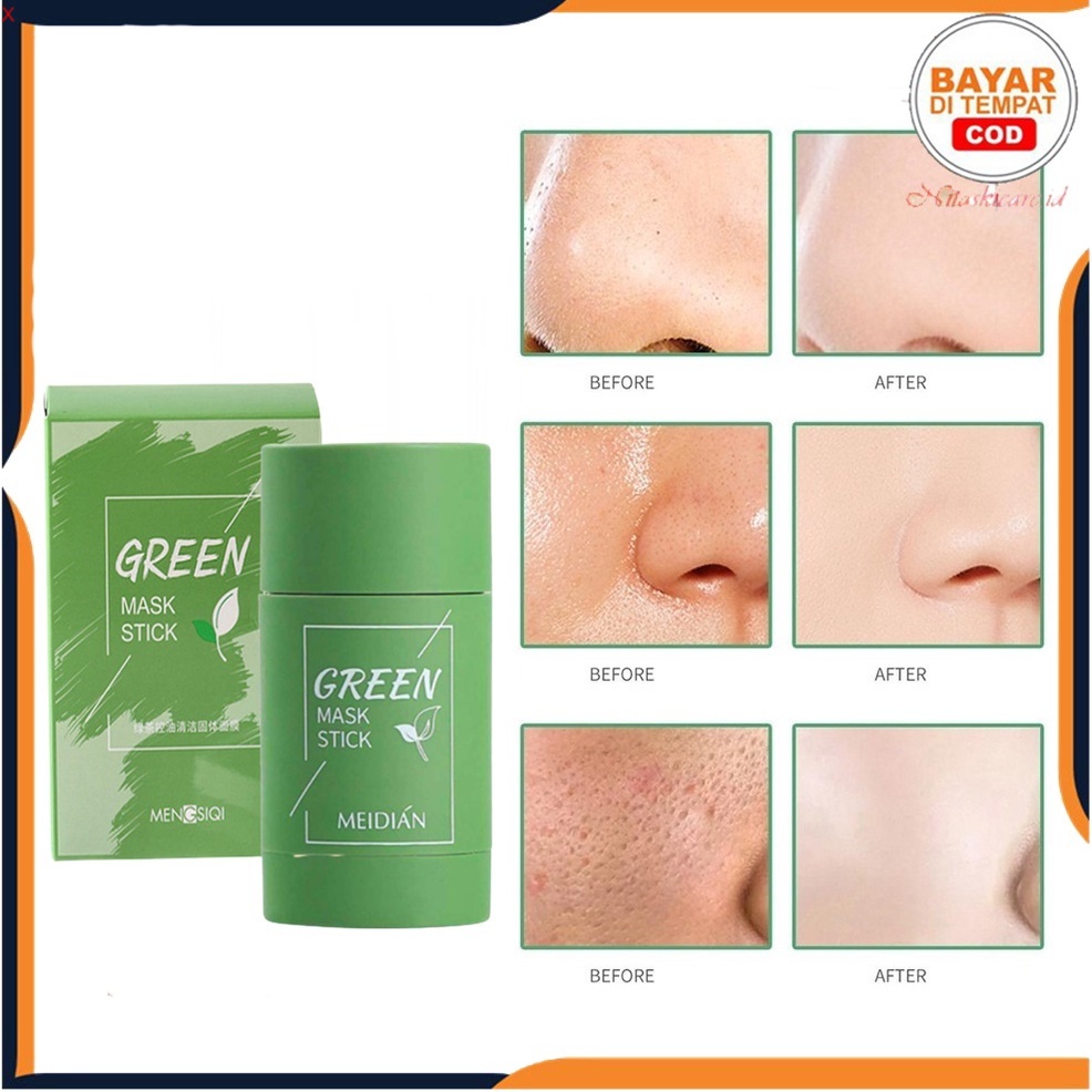 [COD] Green Tea Mask Stick Original Meidian Green Mask Stick Masker Green Tea Green Mask Stik 40gr