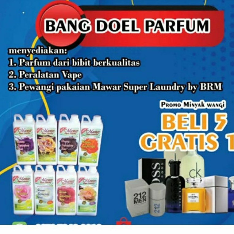 Parfum Refil 50ml kualitas perfex