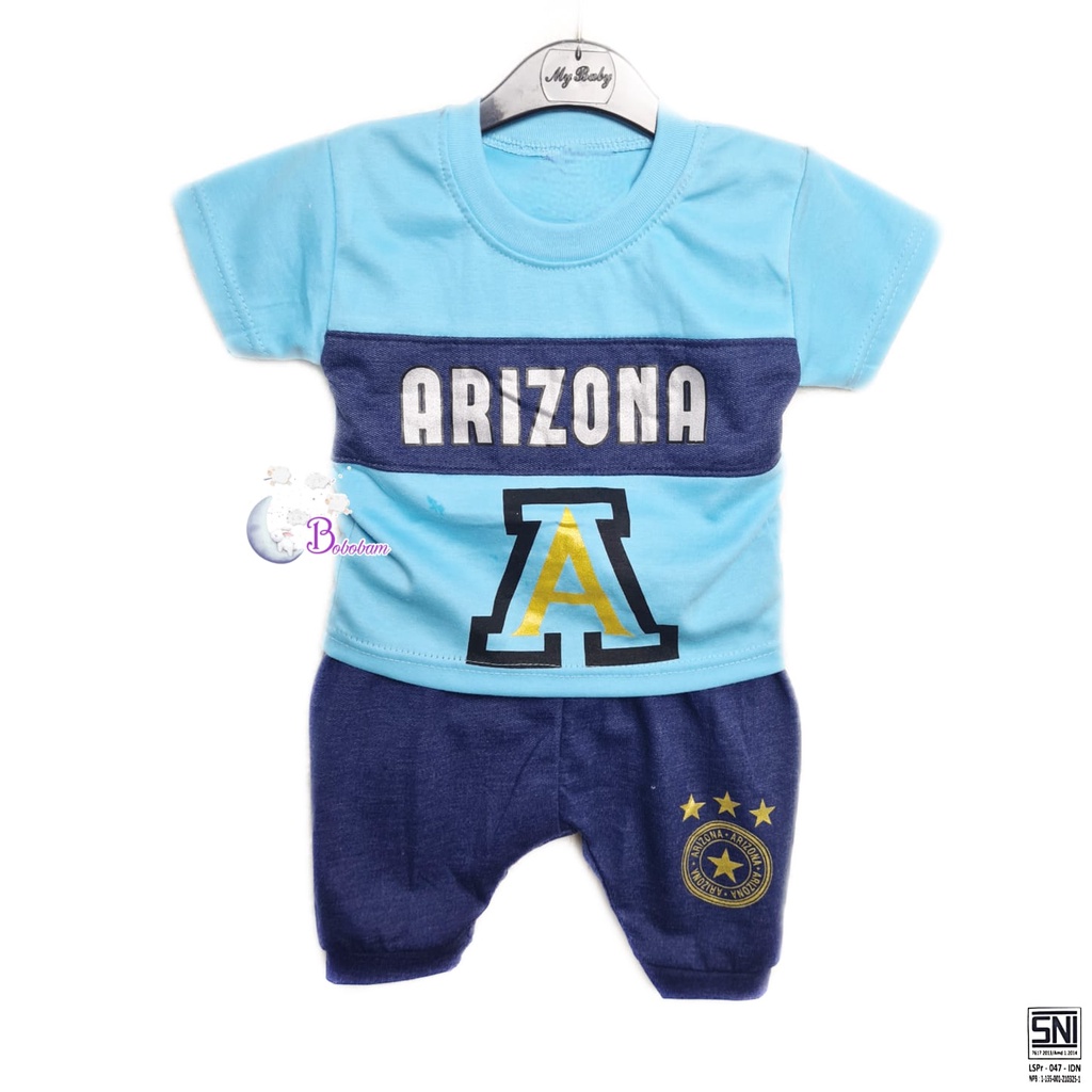 BAJU BAYI BOBOBAM ECER ARIZONA SETELAN ANAK LAKI-LAKI / SETELAN ANAK HARGA GROSIR