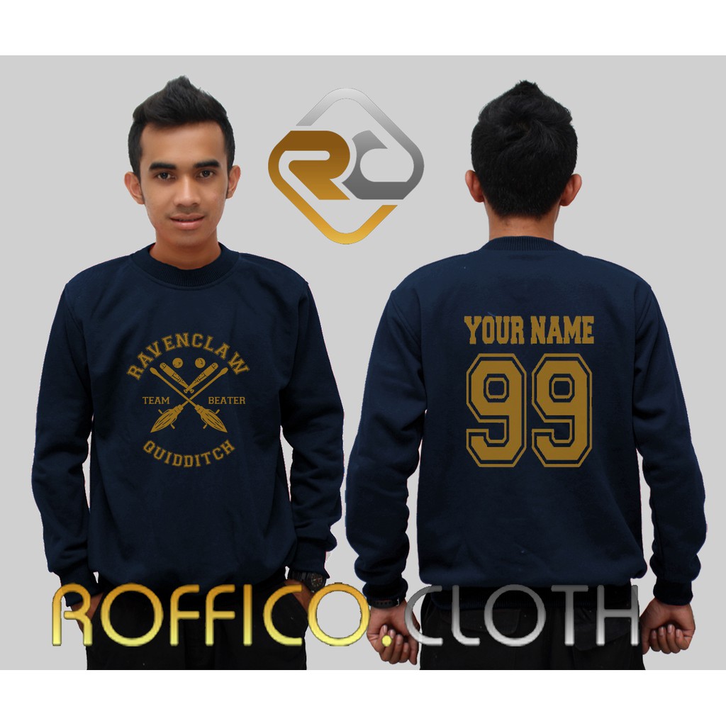 Sweater ravenclaw quidditch team SWEATER ravenclaw quidditch / REQUEST NAMA DAN NOMOR