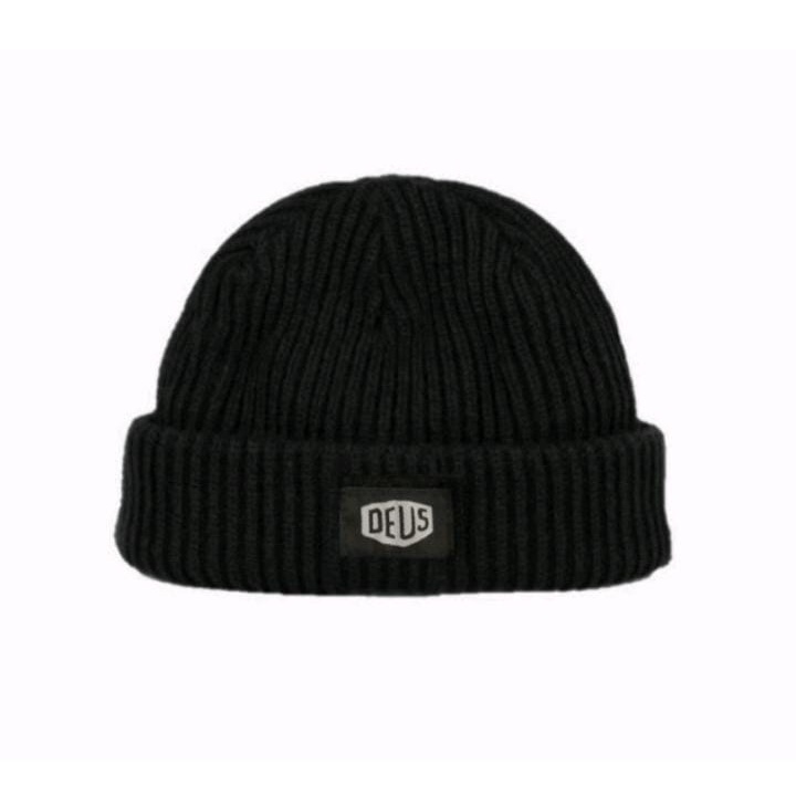 Topi Kupluk Beanie hat Rajut Deus Pria Wanita