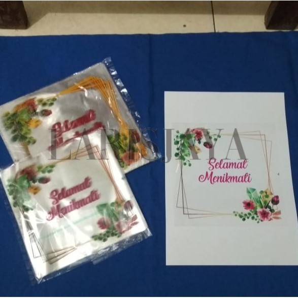 DISKON BESAR Selamat Makan Plastik. Isi 50.( Uk 20x20 )