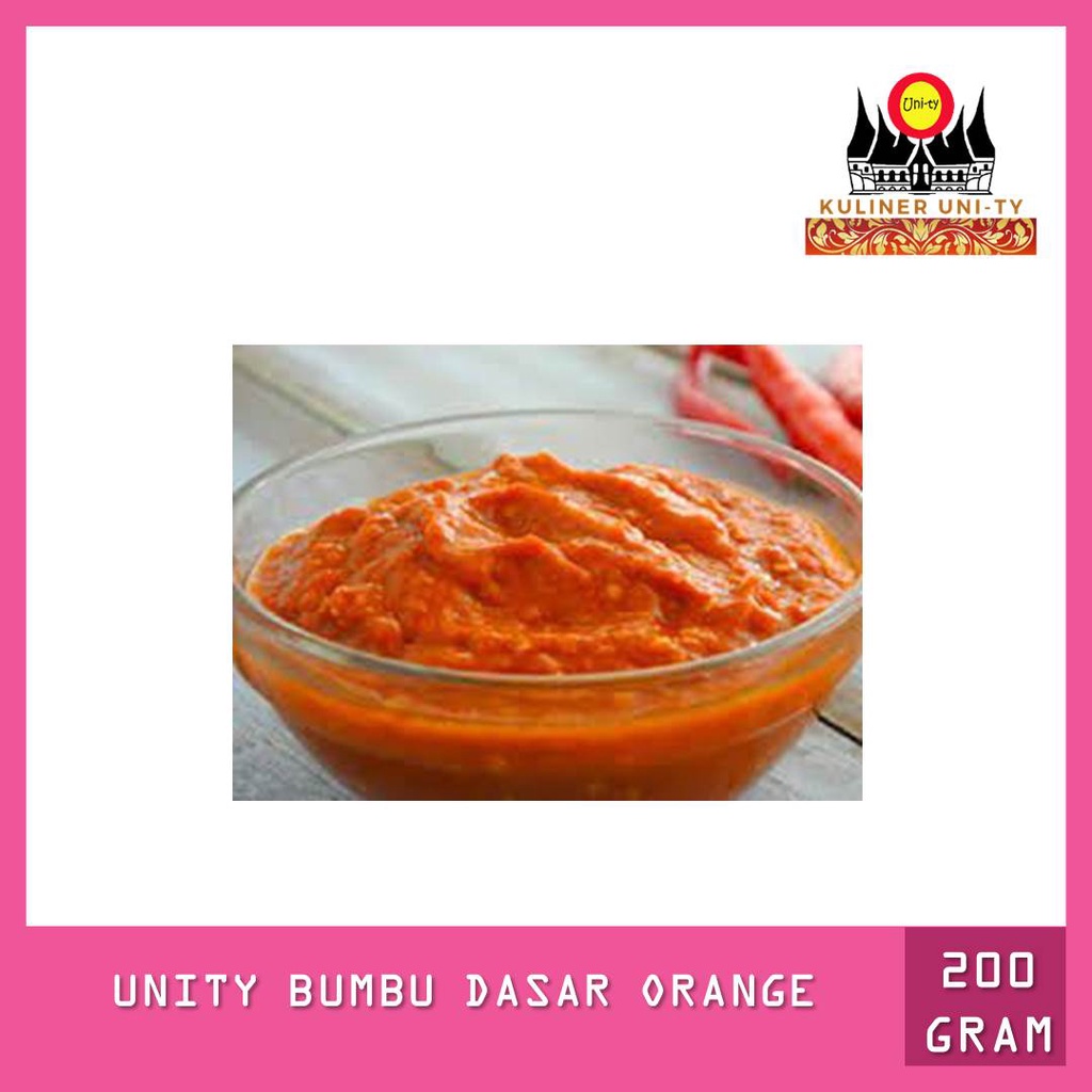 

Unity Bumbu Dasar Orange praktis masak Instan 200 gram