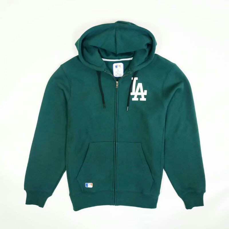 sweater hoodie termurah MLB new era LA zipp hoodie original