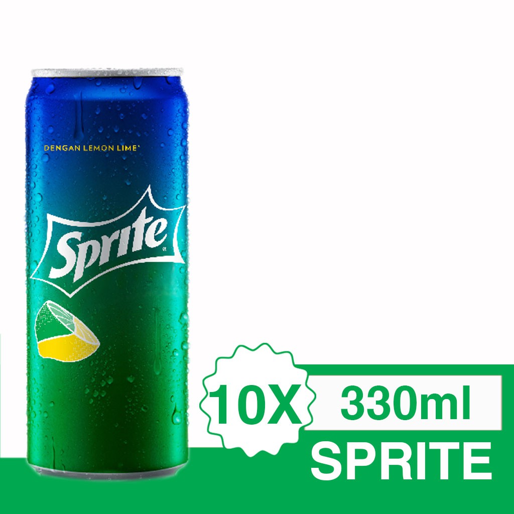  SPRITE  SLEEK CAN 330 ml 10 kaleng  Shopee Indonesia