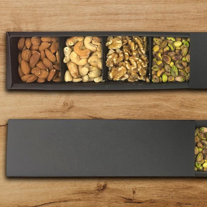 

1 Box - Omid Gift Box Package 1 (350Gr) - 4 Mix Nuts Riantihanumshop9