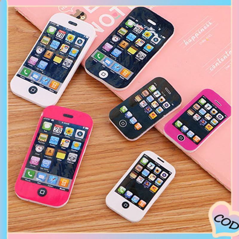 COD❤️Eraser Smartphone Mobil Alat Tulis Kreatif Kartun Penghapus Ponsel Hadiah Hadiah Penghapus Lucu