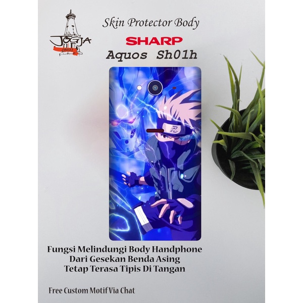 Dapat 2pcs Garskin Sharp Aquos SH01H Motif kakashi - Free Custom Motif