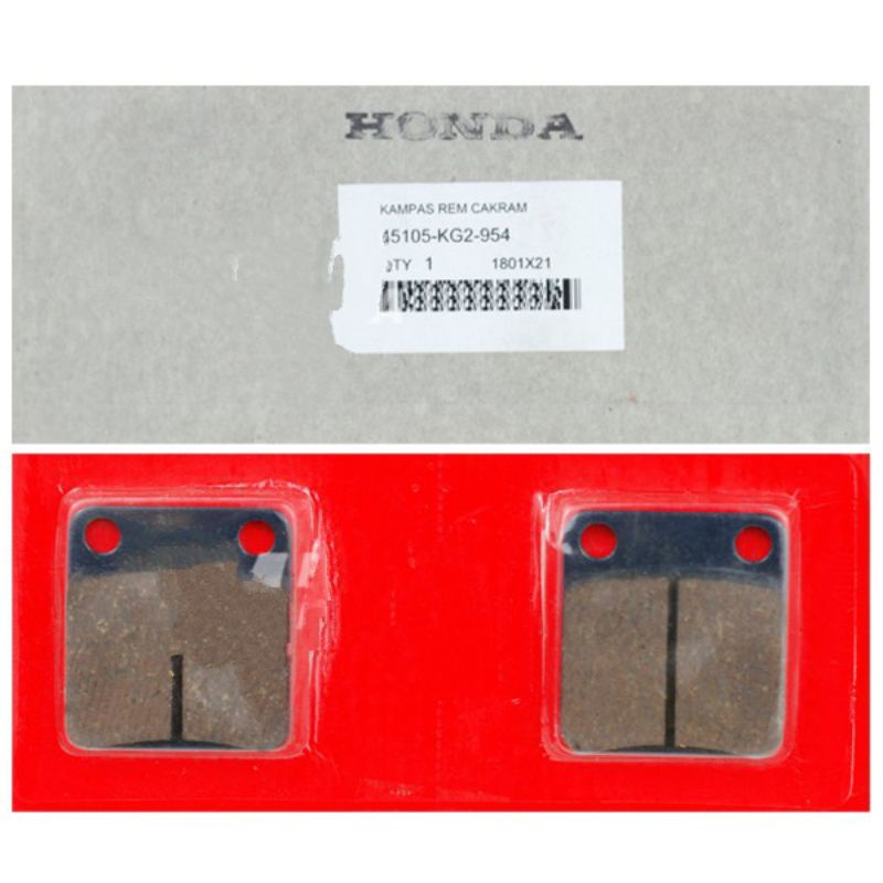 kampas rem depan GL max pad set GL pro 45105KG2954. original ahm