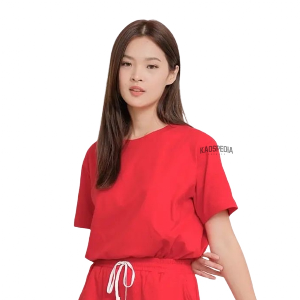 KAOS POLOS COTTON COMBED 30S LENGAN PENDEK PRIA WANITA-8