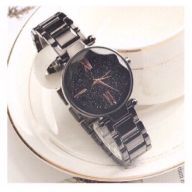 ✅COD J-D-DR03 Jam Tangan Wanita Tali stainless steel RANTAI CRYSTAL KRISTAL PREMIUM GORSIR