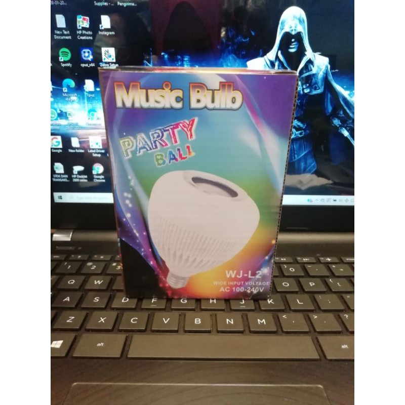 (JC) SPEAKER PORTABLE MUSIC BULB / LAMPU BOHLAM LED E27 5w RGB DENGAN SPEAKER